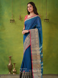 Narayanpet Rama Cotton Saree by Raag Varnam | Mercerized Finish With 2 Blouses Included