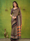 Narayanpet Grey Cotton Saree by Raag Varnam | Mercerized Finish With 2 Blouses Included