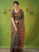Narayanpet Grey Cotton Saree by Raag Varnam | Mercerized Finish With 2 Blouses Included