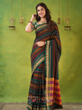 Narayanpet Multi Cotton Saree by Raag Varnam | Mercerized Finish With 2 Blouses Included