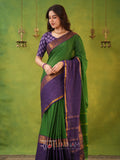 Narayanpet Cotton Saree by Raag Varnam | Mercerized Finish With 2 Blouses Included
