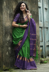 Narayanpet Cotton Saree by Raag Varnam | Mercerized Finish With 2 Blouses Included