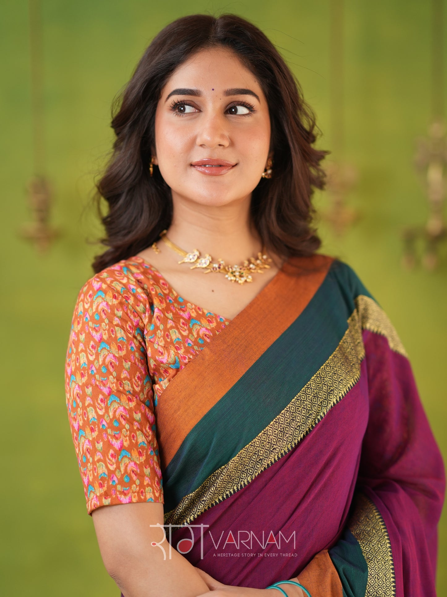 Narayanpet Pink Cotton Saree by Raag Varnam | Mercerized Finish With 2 Blouses Included