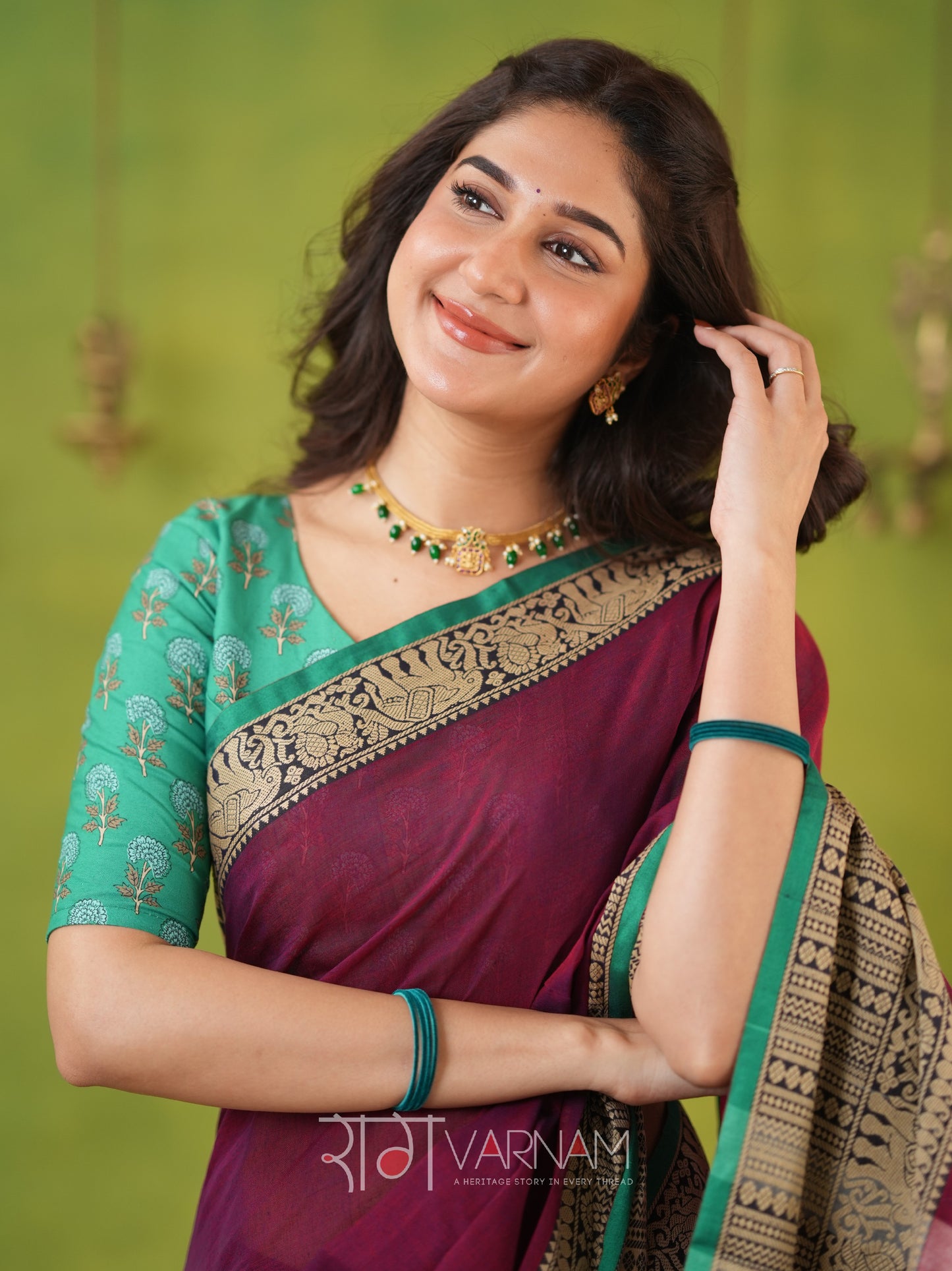 Narayanpet Pink Cotton Saree by Raag Varnam | Mercerized Finish With 2 Blouses Included