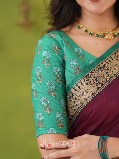 Narayanpet Pink Cotton Saree by Raag Varnam | Mercerized Finish With 2 Blouses Included