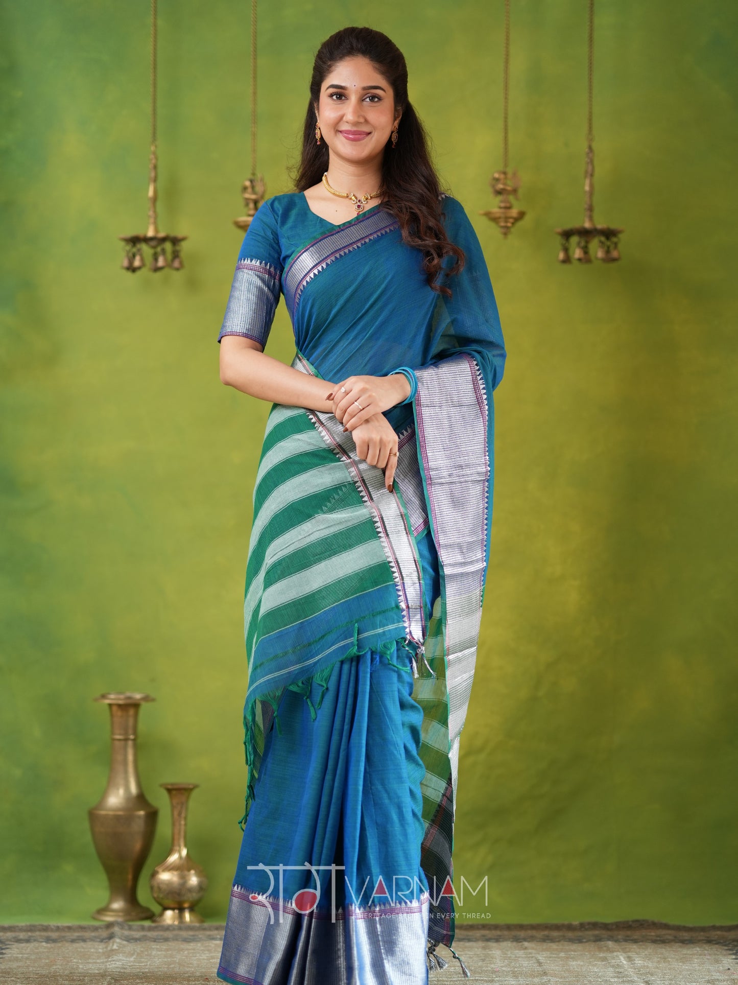 Raag Varnam Rama Narayanpet Mercerized Cotton Saree