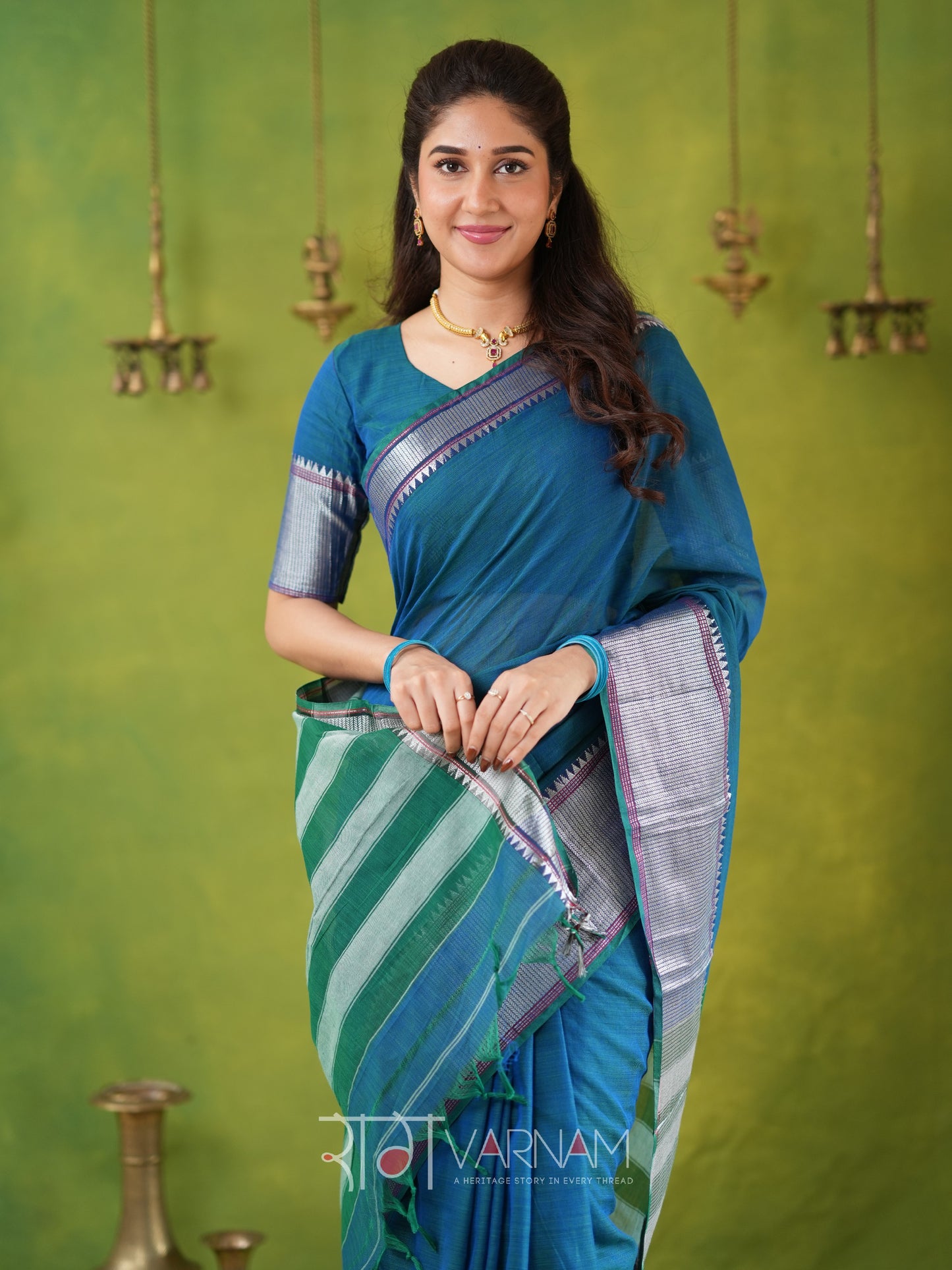 Raag Varnam Rama Narayanpet Mercerized Cotton Saree