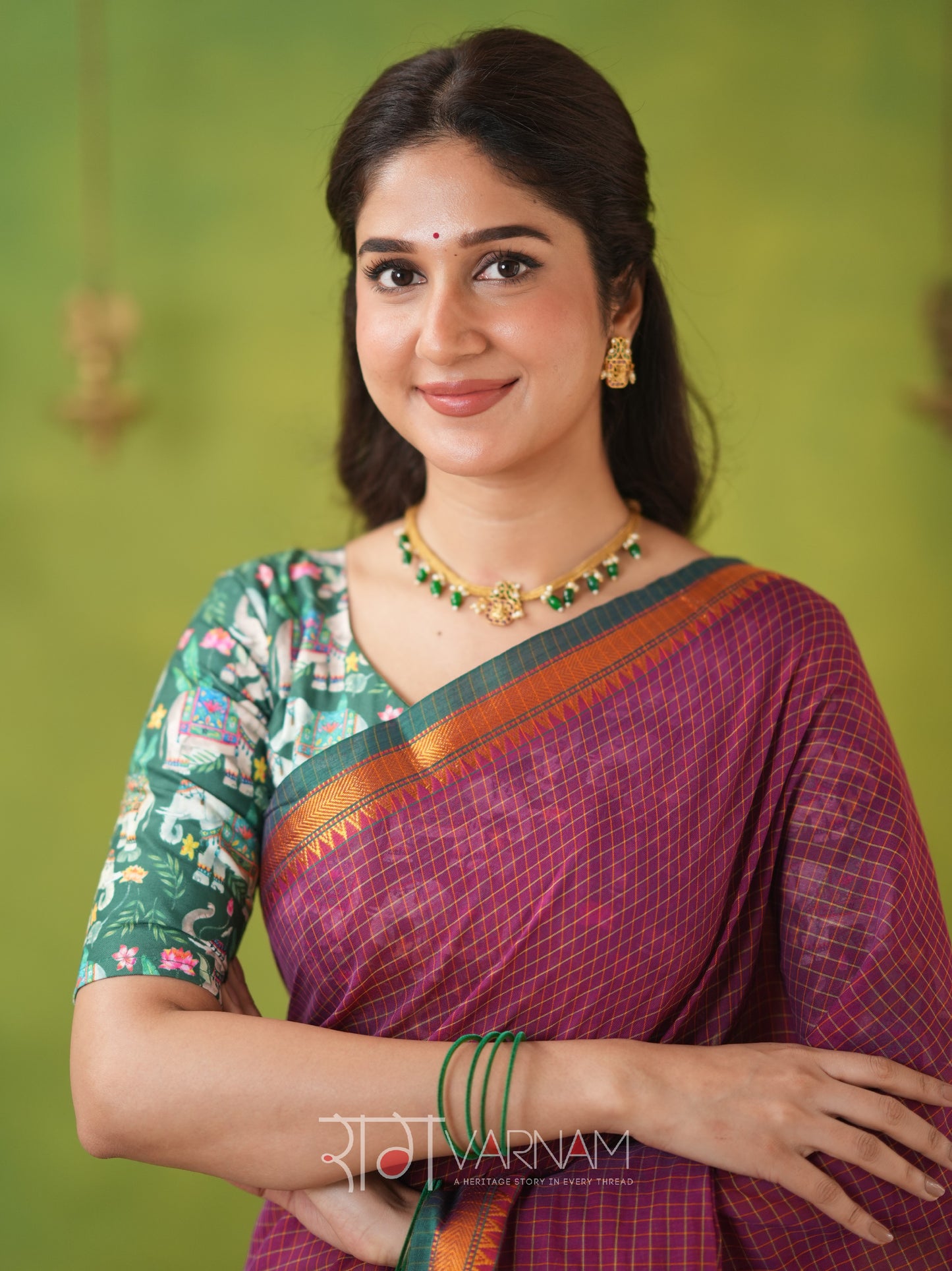 Narayanpet Pink Cotton Saree by Raag Varnam | Mercerized Finish With 2 Blouses Included