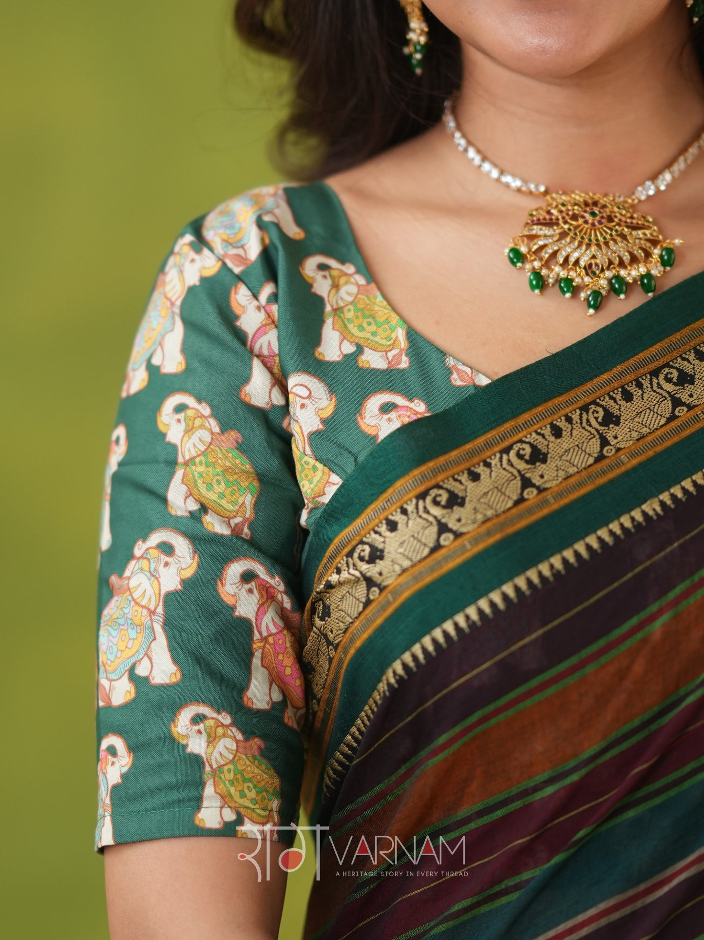 Narayanpet  Multi Cotton Saree by Raag Varnam | Mercerized Finish With 2 Blouses Included