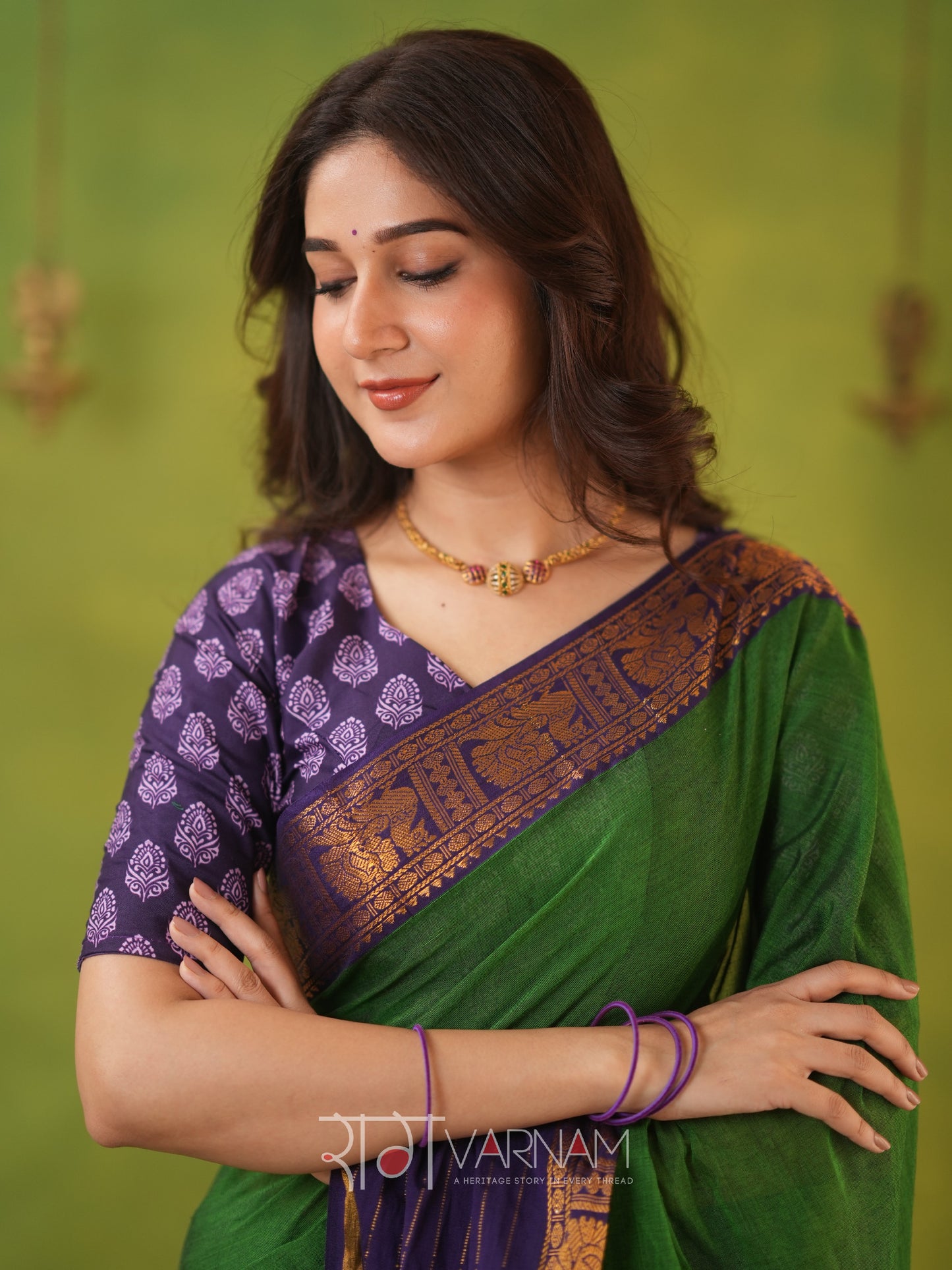 Narayanpet Cotton Saree by Raag Varnam | Mercerized Finish With 2 Blouses Included