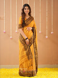 Raag Varnam Mustrad Handloom Tissue Saree With Designer Blouse