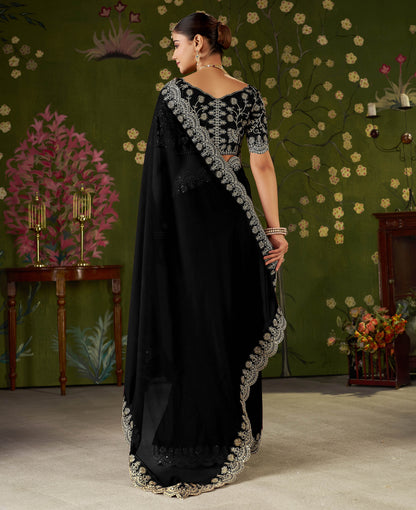 Rangoli Silk Saree with Embroidered Designer Blouse Piece