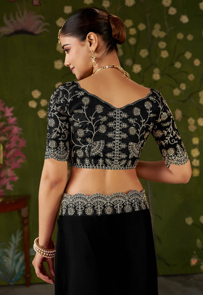 Rangoli Silk Saree with Embroidered Designer Blouse Piece