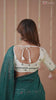 Raag Varnam Teal Green Handloom Cotton Saree with Designer Blouse