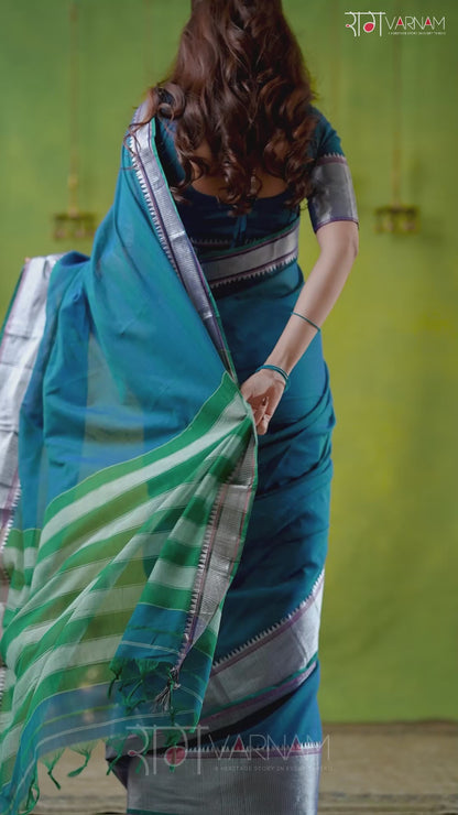 Raag Varnam Rama Narayanpet Mercerized Cotton Saree