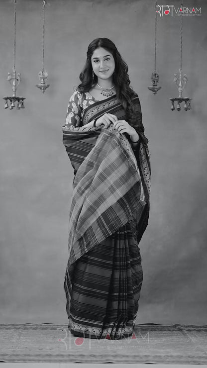 Narayanpet  Multi Cotton Saree by Raag Varnam | Mercerized Finish With 2 Blouses Included