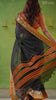 Narayanpet Black Cotton Saree by Raag Varnam | Mercerized Finish With 2 Blouses Included